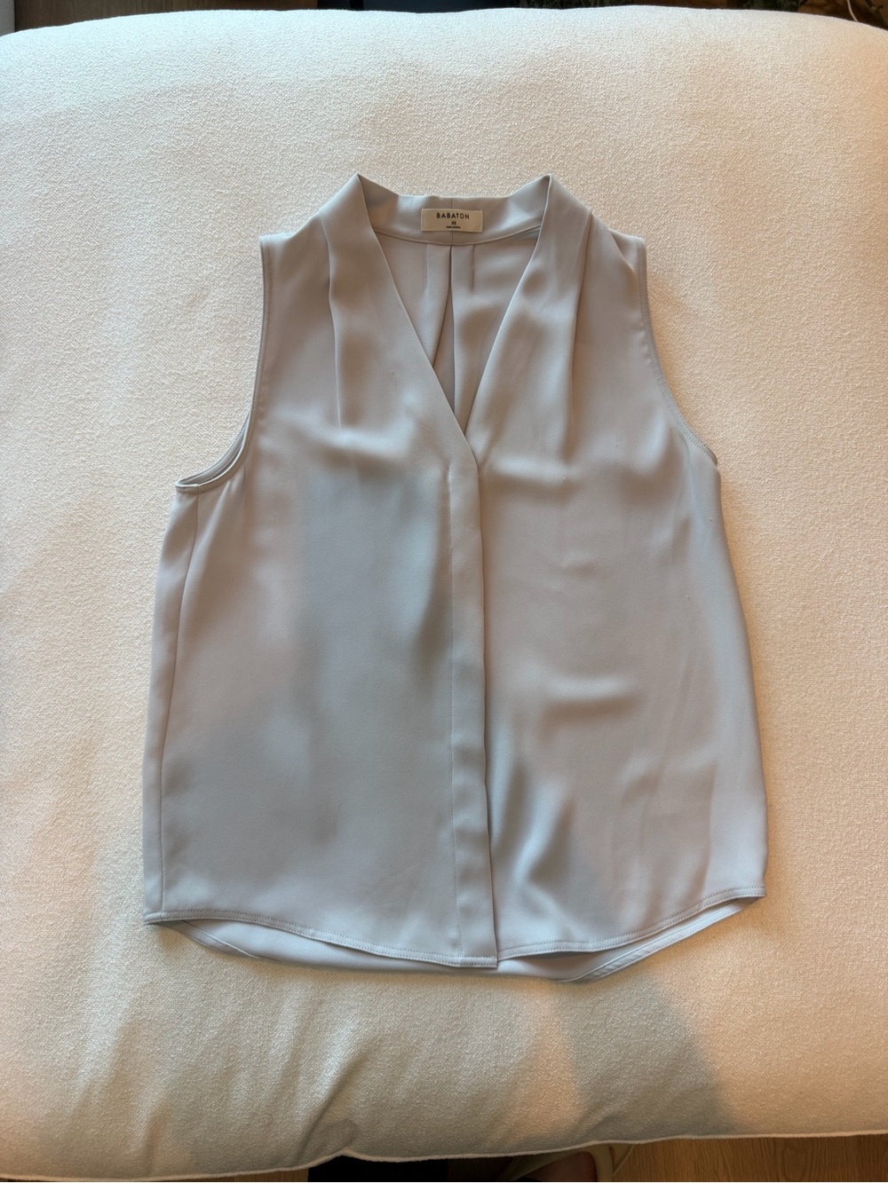 Babaton Sleeveless Power Blouse - Micro Chip XS